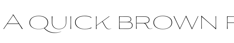 Preview of Aviano Flare Thin font