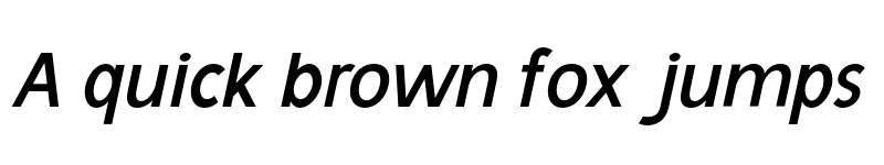 Preview of Avita Bold Italic font