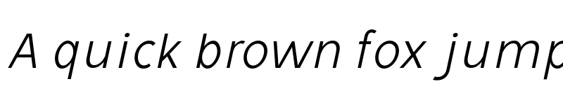 Preview of Avita Extra Light Italic font