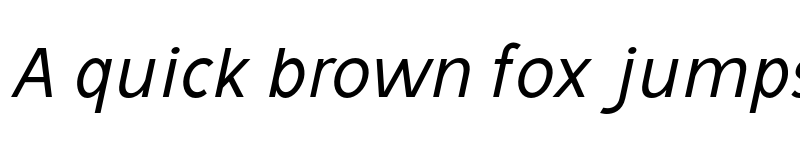 Preview of Avita Italic font