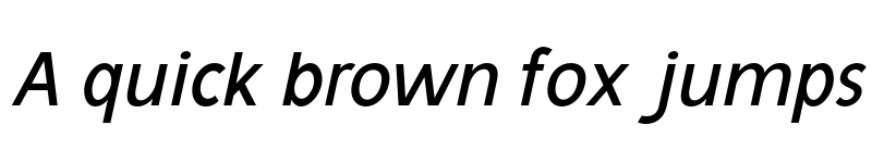 Preview of Avita Semi Bold Italic font