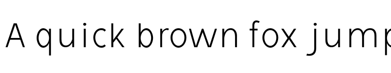 Preview of Avita Thin font