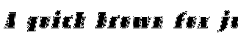 Preview of Avondale Inline Italic font