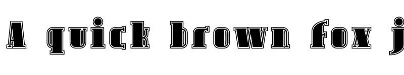 Preview of Avondale Inline Regular font