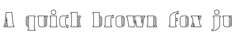 Preview of Avondale Outline Regular font