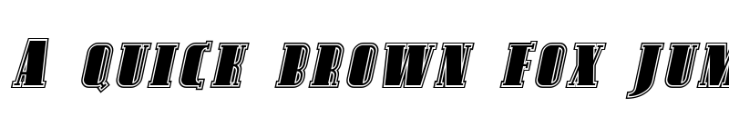 Preview of Avondale SC Inline Italic font