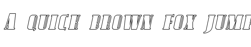 Preview of Avondale SC Outline Italic font
