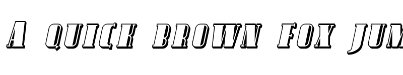 Preview of Avondale SC Shaded Italic font