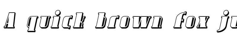 Preview of Avondale Shaded Italic font