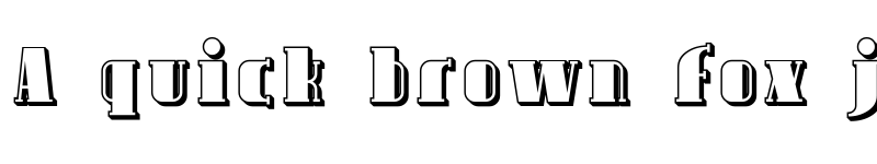 Preview of Avondale Shaded Regular font