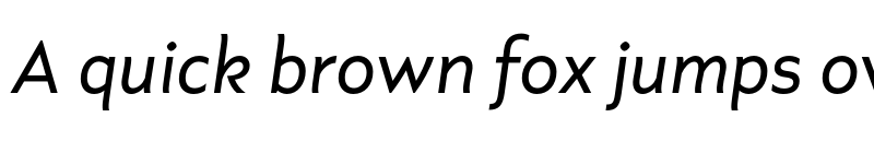 Preview of Axios Pro Itallic Book Italic font