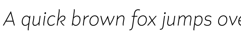 Preview of Axios Pro Itallic ExtraLight Italic font