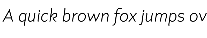 Preview of Axios Pro Itallic Light Italic font