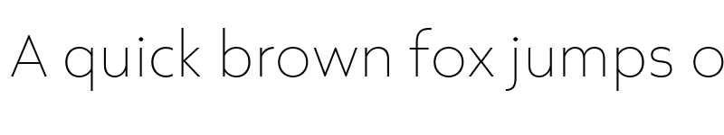 Preview of Axios Pro Thin font