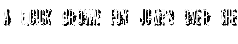 Preview of AZ crushed font