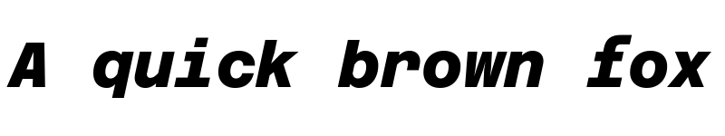 Preview of Azeret Mono ExtraBold Italic font