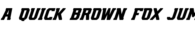 Preview of AZN Knuckles Regular Italic font