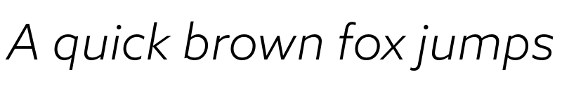 Preview of Azo Sans Light Italic font