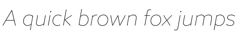 Preview of Azo Sans Thin Italic font