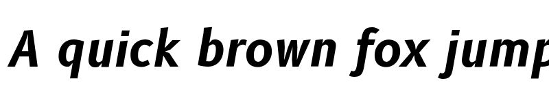 Preview of B612 Bold Italic font