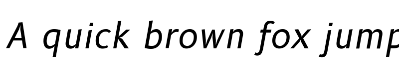 Preview of B612 Italic font