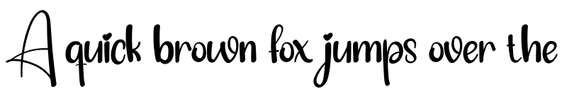 Preview of Baby Boho Regular font