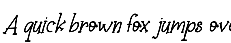 Preview of Baby Crab Italic font