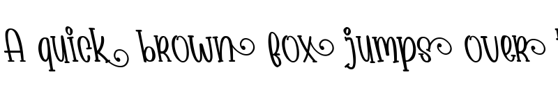 Preview of Babyface Tilted font