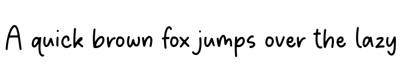 Preview of Babynotes Regular font