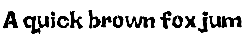 Preview of BackSplatter Drippy font