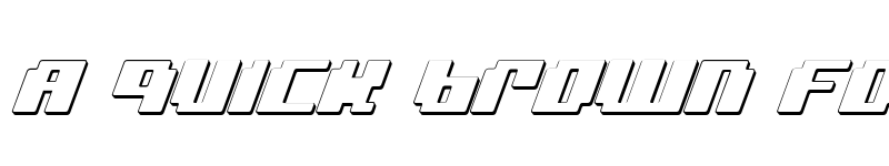 Preview of bad robot 3d italic 3d italic font