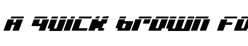 Preview of bad robot italic laser Italic Laser font