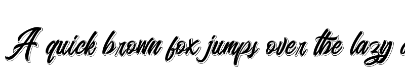 Preview of Badminton Of Shadow Regular font