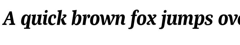 Preview of Bagatela DarkItalic font