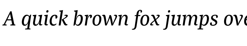 Preview of Bagatela MediumItalic font