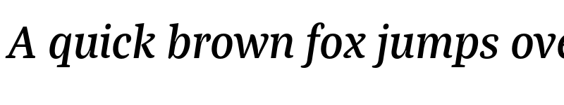 Preview of Bagatela SemiboldItalic font