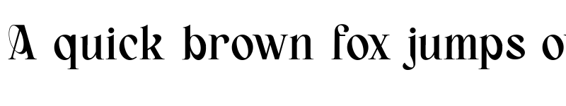 Preview of Bagerich Regular font