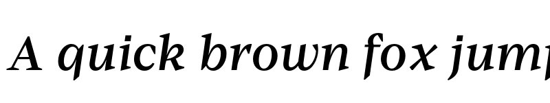 Preview of Baghira Test Medium Italic font