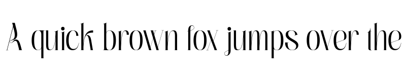 Preview of Bagnolia Regular font