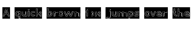 Preview of Bahasa Indonesia-Hollow-Inverse Regular font