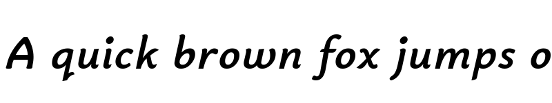 Preview of Bainsley Bold Italic font