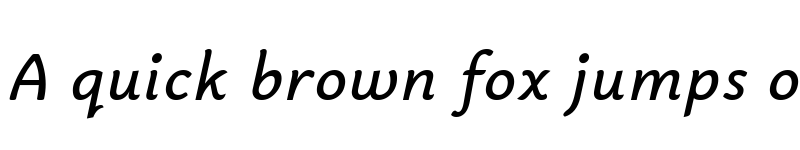 Preview of Bainsley Italic font