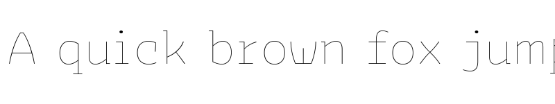 Preview of Bakemono Stereo Trial Thin font