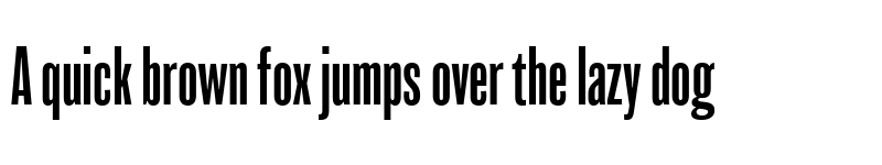 Preview of Balboa W05 Extra Condensed font