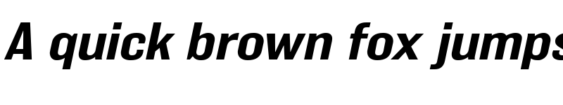 Preview of BalboaW01-WideBoldItalic Regular font