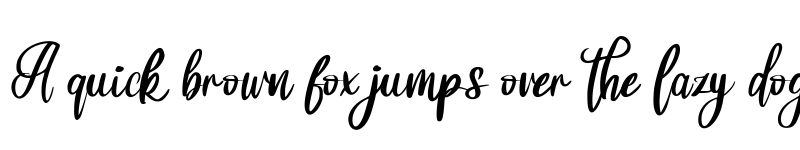 Preview of Balisa Regular font