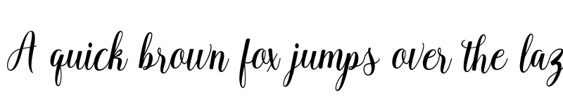 Preview of Ballerina Script Regular font