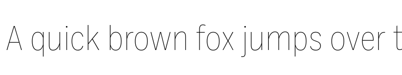 Preview of Ballinger Condensed Thin font