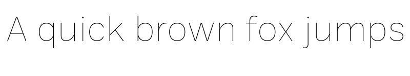 Preview of Ballinger Thin font