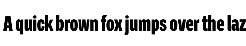 Preview of Ballinger X-Condensed Black font